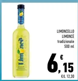 Conad LIMONCELLO LIMONCÈ tradizionale 500 ml offerta