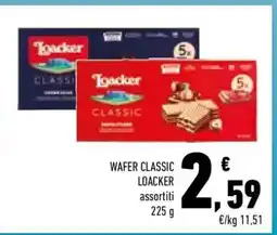 Conad WAFER CLASSIC LOACKER assortiti offerta