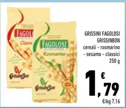Conad GRISSINI FAGOLOSI GRISSINBON offerta