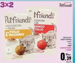 Conad CIBO PER GATTI CONAD PETFRIENDS assortiti offerta