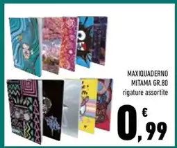 Conad MAXIQUADERNO MITAMA GR.80 offerta