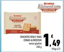 Conad CRACKERS RISO E MAIS CONAD ALIMENTUM offerta