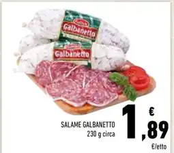 Conad Salame Galbanetto offerta