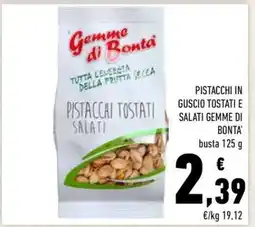 Conad PISTACCHI IN GUSCIO TOSTATI E SALATI GEMME DI BONTA' offerta