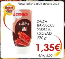 Conad SALSA BARBECUE SQUEEZE CONAD offerta