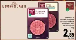 Conad Hamburger di Scottona / Hamburger di Scottona con Bacon offerta