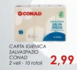 Conad CARTA IGIENICA SALVASPAZIO CONAD offerta