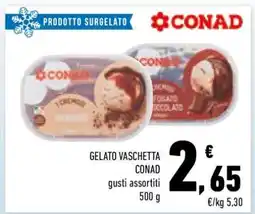Conad GELATO VASCHETTA CONAD offerta