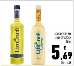 Conad LIQUORE/CREMA LIMONCÈ STOCK offerta