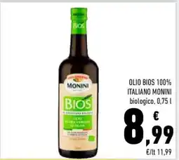Conad OLIO BIOS 100% ITALIANO MONINI offerta