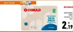 Conad Carta igienica CONAD offerta