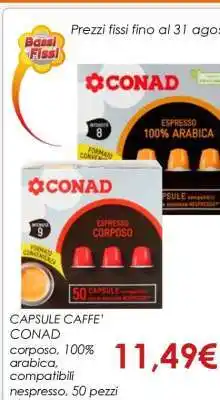 Conad CAPSULE CAFFE' CONAD offerta