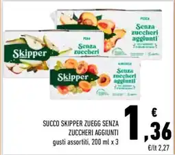 Conad SUCCO SKIPPER ZUEGG SENZA ZUCCHERI AGGIUNTI offerta
