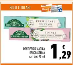 Conad Dentifricio Antica Erboristeria offerta