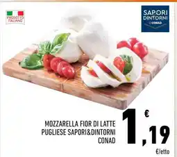 Conad Mozzarella Fior di Latte Pugliese Sapori&Dintorni Conad offerta
