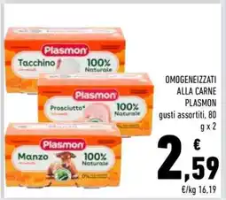 Conad Omogeneizzati alla carne Plasmon offerta