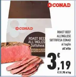 Conad Roast Beef all'Inglese Sottofesa Conad offerta