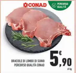 Conad Braciole di Lombo di Suino Percorso Qualità Conad offerta