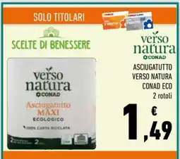 Conad ASCIUGATUTTO VERSO NATURA CONAD ECO offerta