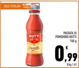 Conad PASSATA DI POMODORO MUTTI offerta