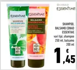 Conad Shampoo, Balsamo Conad Essentiae offerta