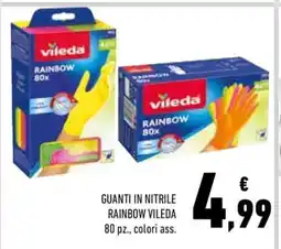Conad GUANTI IN NITRILE RAINBOW VILEDA offerta