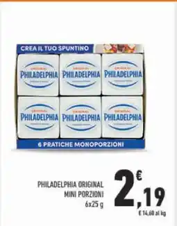 Conad PHILADELPHIA ORIGINAL MINI PORZIONI offerta