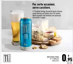 Conad BIRRA BIONDA STRONG 8° 11 PARALLELI offerta