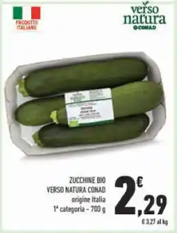 Conad ZUCCHINE BIO VERSO NATURA CONAD offerta