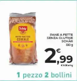 Conad PANE A FETTE SENZA GLUTINE SCHAR offerta