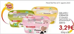 Conad GELATO I CREMOSI CONAD SPAGNOLA 500 G offerta