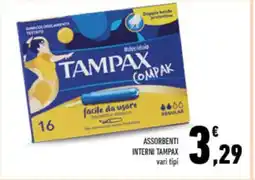 Conad ASSORBENTI INTERNI TAMPAX offerta