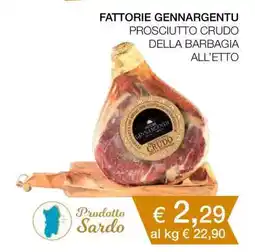 Coop Fattorie Gennargentu Prosciutto Crudo della Barbagia offerta