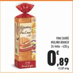 Conad Pan Carrè Mulino Bianco offerta