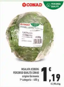 Conad INSALATA ICEBERG offerta
