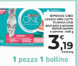 Conad BIFENSIS CIBO UMIDO PER GATTI PURINA ONE offerta