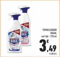 Conad SPRAY/LIQUIDO VIAKAL offerta