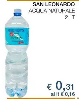 Coop SAN LEONARDO ACQUA NATURALE offerta