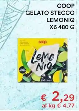 Coop COOP GELATO STECCO LEMONIQ offerta