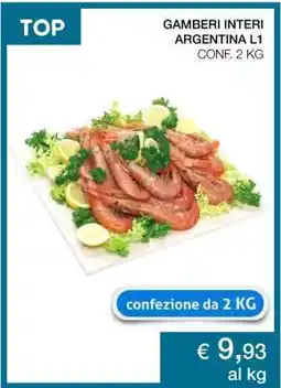 Coop GAMBERI INTERI ARGENTINA L1 offerta