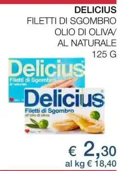 Coop Delicius Filetti di Sgombro offerta