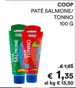 Coop COOP PATÉ SALMONE/TONNO offerta
