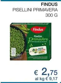 Coop FINDUS PISELLINI PRIMAVERA 300 G offerta