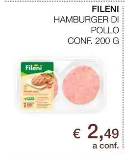 Coop FILENI HAMBURGER DI POLLO offerta