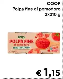 Coop COOP Polpa fine di pomodoro offerta