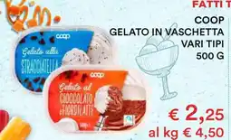 Coop COOP GELATO IN VASCHETTA VARI TIPI offerta