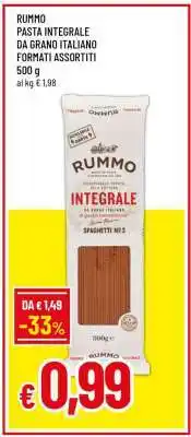 Famila RUMMO PASTA INTEGRALE DA GRANO ITALIANO FORMATI ASSORTITI offerta