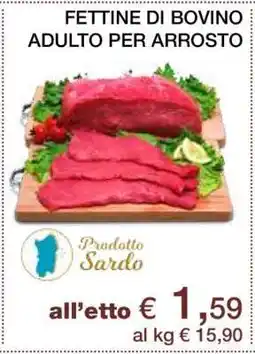 Coop FETTINE DI BOVINO ADULTO PER ARROSTO offerta