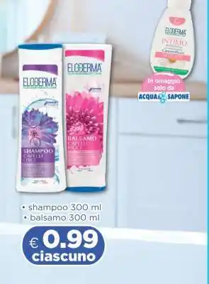 Acqua & Sapone Eloderma Shampoo e Balsamo offerta