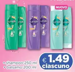Acqua & Sapone Sunsilk Shampoo e Balsamo offerta